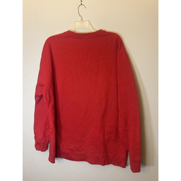 Nebraska Cornhuskers Red Cotton Blend Crewneck Sweatshirt Men's 3XL - Picture 3 of 6